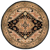 Safavieh Heritage 6'-0" x 6'-0" Rug in Black / Gold