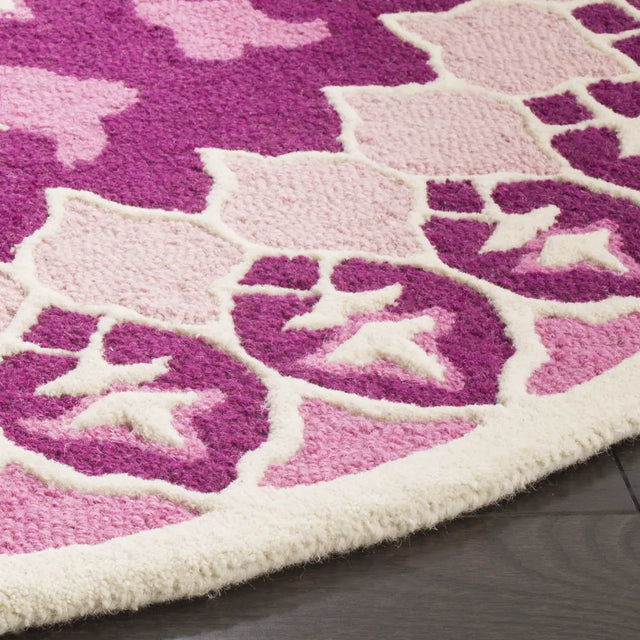 Safavieh Bellagio 5'-0" x 5'-0" Rug in Pink / Ivory