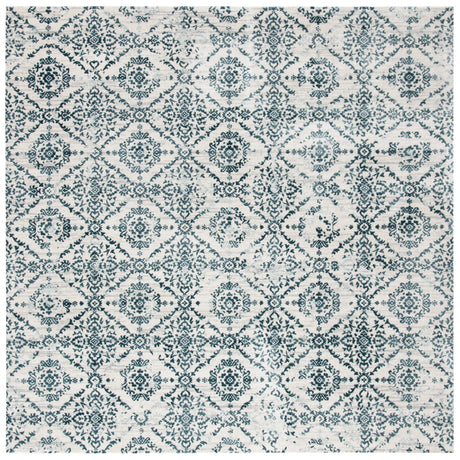 Safavieh Martha Stewart Isabella 6'-7" x 6'-7" Rug in Navy / Ivory