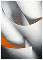 Safavieh Hollywood 4'-0" x 6'-0" Rug in Grey / Orange
