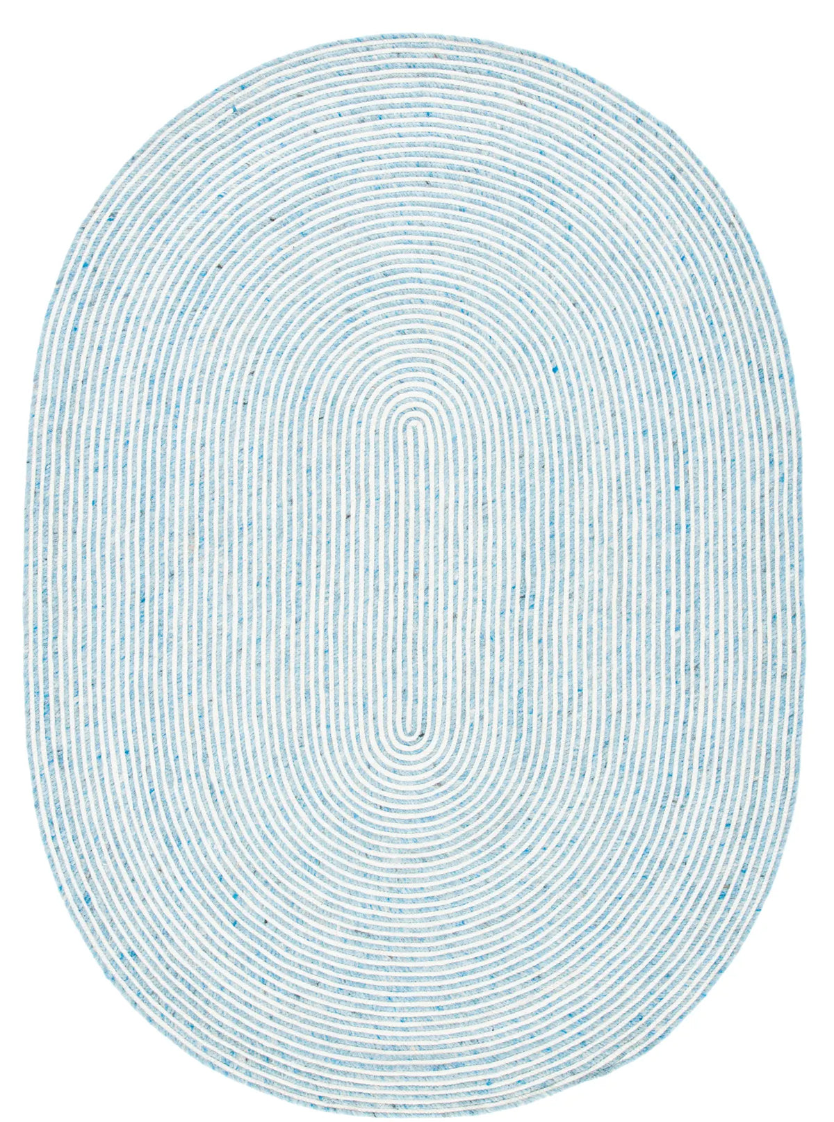 Safavieh Braided 5'-0" x 7'-0" Rug in Blue / Ivory