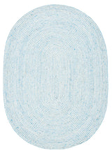 Safavieh Braided 5'-0" x 7'-0" Rug in Blue / Ivory