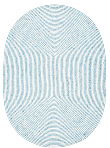 Safavieh Braided 5'-0" x 7'-0" Rug in Blue / Ivory
