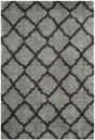Safavieh Indie Shag 3'-0" x 5'-0" Rug in Grey / Dark Grey