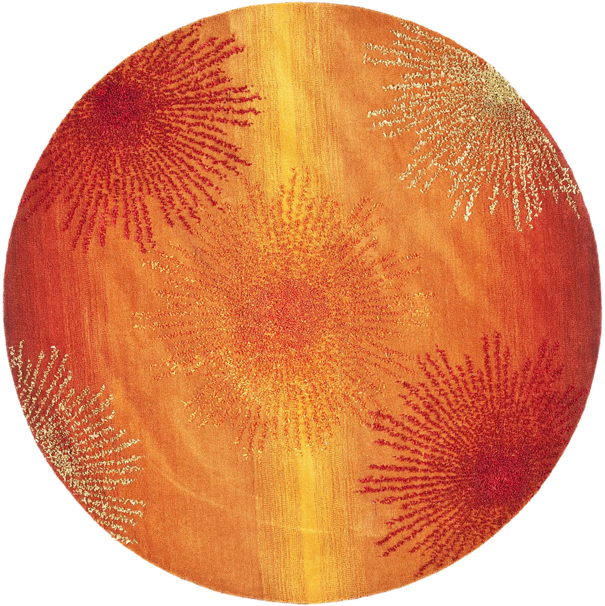 Safavieh Soho 6'-0" x 6'-0" Rug in Rust / Multi