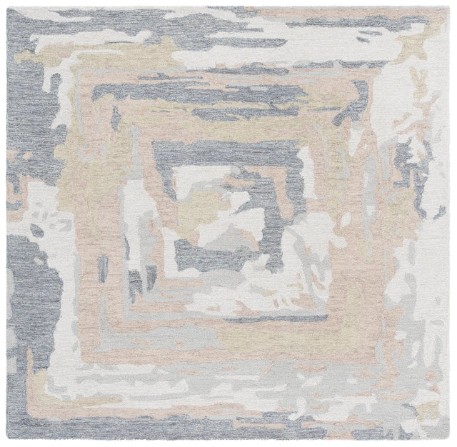 Safavieh Ebony 6'-0" x 6'-0" Rug in Grey / Ivory