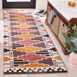 Safavieh Rodeo Drive 2'-3" x 8'-0" Rug in Black / Rust