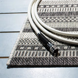 Safavieh Courtyard 4'-0" x 5'-7" Rug in Black / Grey