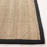 Safavieh Natural Fiber 5'-0" x 8'-0" Rug in Natural / Black