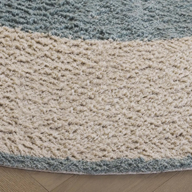 Safavieh Easy Care 5'-0" x 5'-0" Rug in Ivory / Turquoise