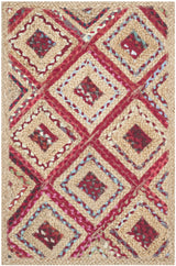 Safavieh Cape Cod 2'-0" x 3'-0" Rug in Natural / Red