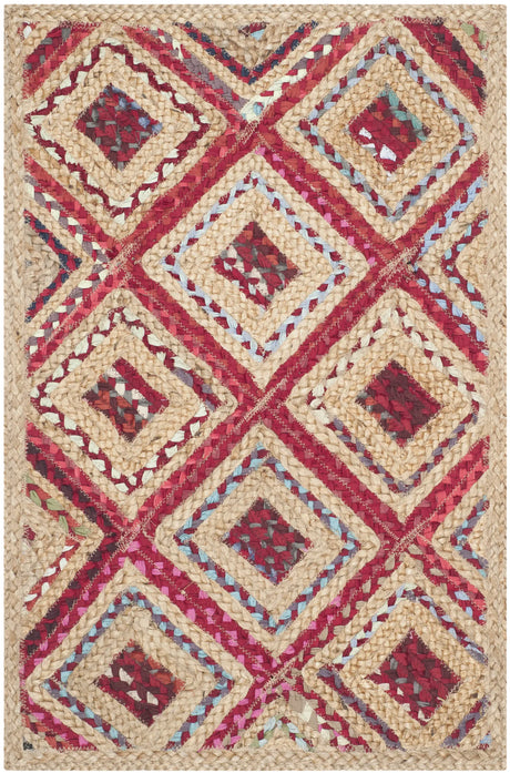 Safavieh Cape Cod 2'-0" x 3'-0" Rug in Natural / Red