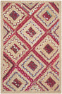 Safavieh Cape Cod 2'-0" x 3'-0" Rug in Natural / Red
