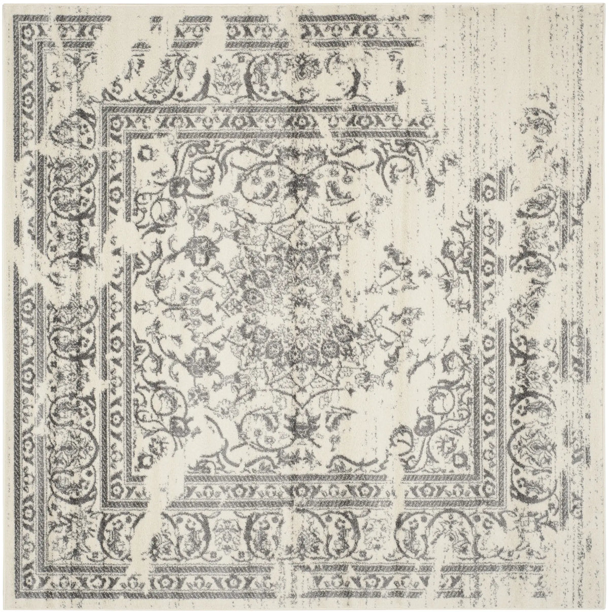 Safavieh Adirondack 8'-0" x 8'-0" Rug in Ivory / Silver
