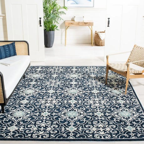 Safavieh Roslyn 10'-0" x 14'-0" Rug in Navy / Light Blue