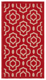 Safavieh Courtyard 2'-0" x 3'-7" Rug in Red / Bone