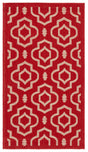 Safavieh Courtyard 2'-0" x 3'-7" Rug in Red / Bone