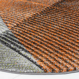 Safavieh Hollywood 5'-3" x 5'-3" Rug in Grey / Orange