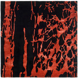 Safavieh Soho 6'-0" x 6'-0" Rug in Black / Red