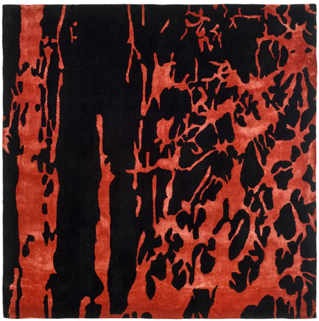 Safavieh Soho 6'-0" x 6'-0" Rug in Black / Red