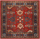 Safavieh Vintage Hamadan 6'-7" x 6'-7" Rug in Orange / Blue