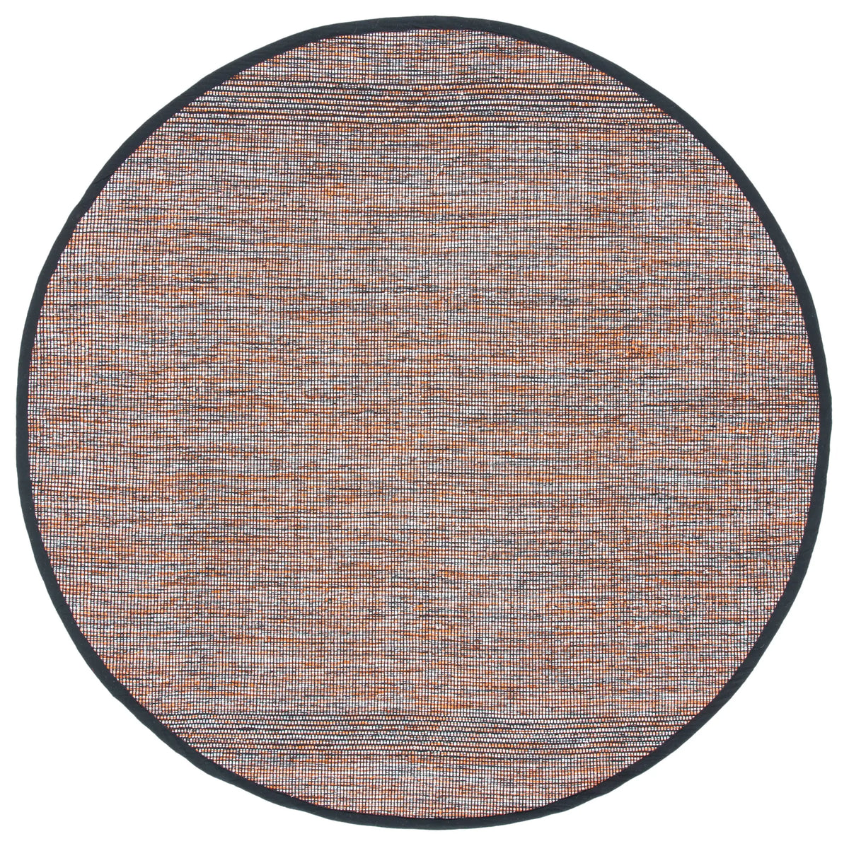 Safavieh Montauk 6'-0" x 6'-0" Rug in Orange / Black