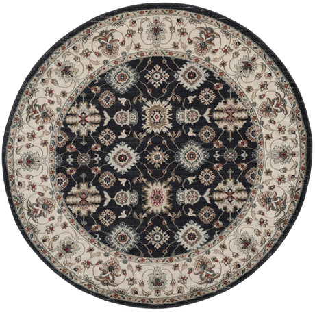 Safavieh Lyndhurst 7'-0" x 7'-0" Rug in Navy / Creme