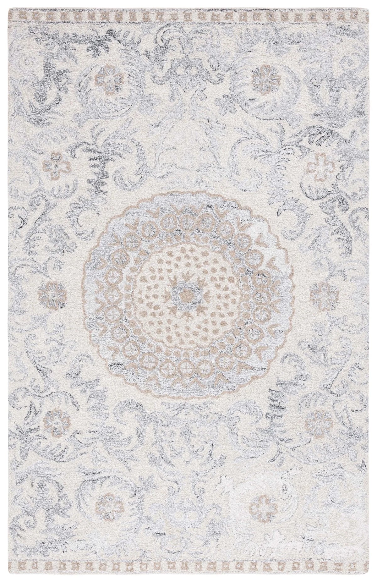 Safavieh Marquee 4'-0" x 6'-0" Rug in Beige / Grey