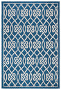 Safavieh Courtyard 5'-3" x 7'-7" Rug in Navy / Light Beige