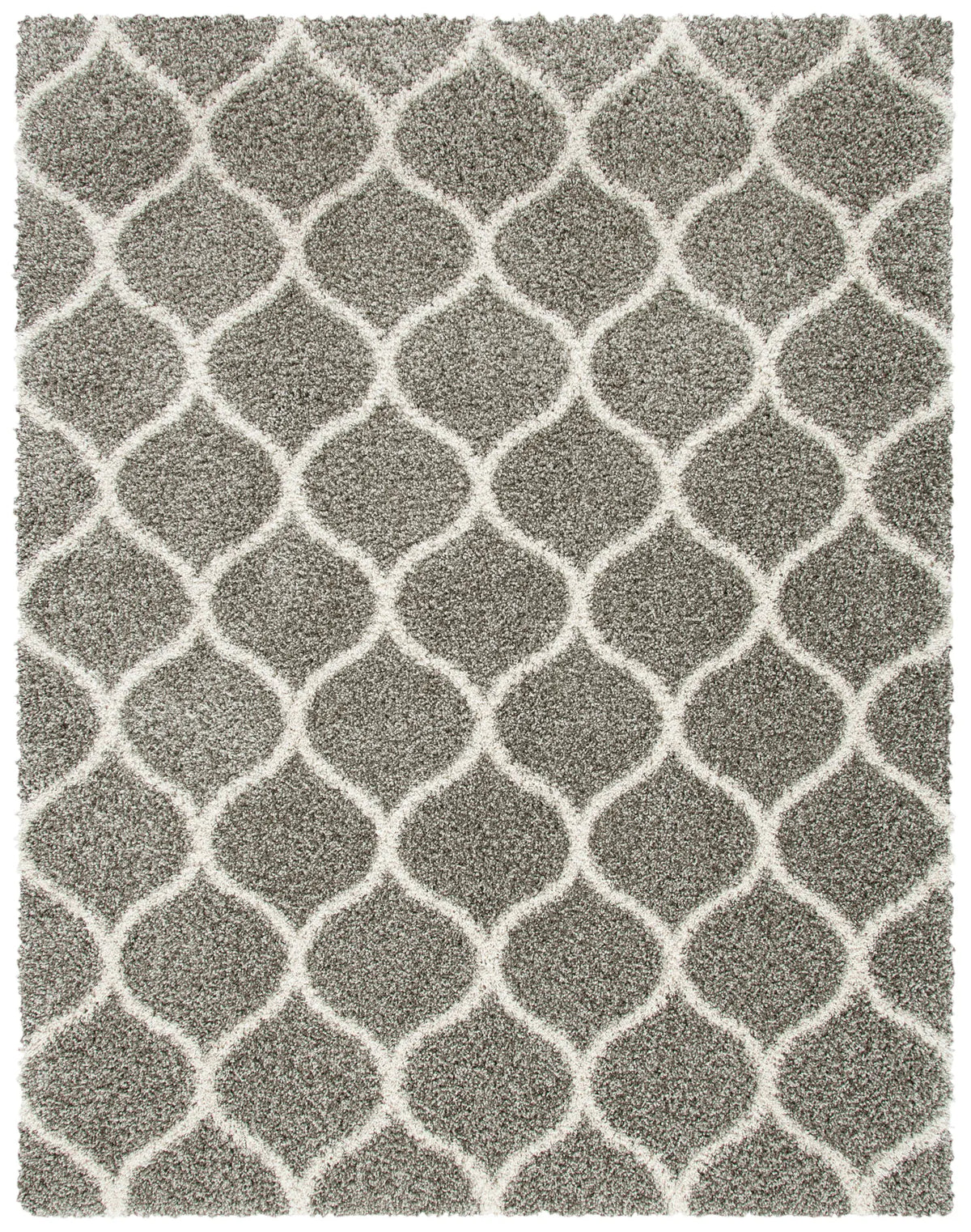 Safavieh Hudson Shag 10'-0" x 14'-0" Rug in Grey / Ivory