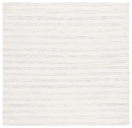 Safavieh Dhurries 6'-0" x 6'-0" Rug in Light Blue / Ivory