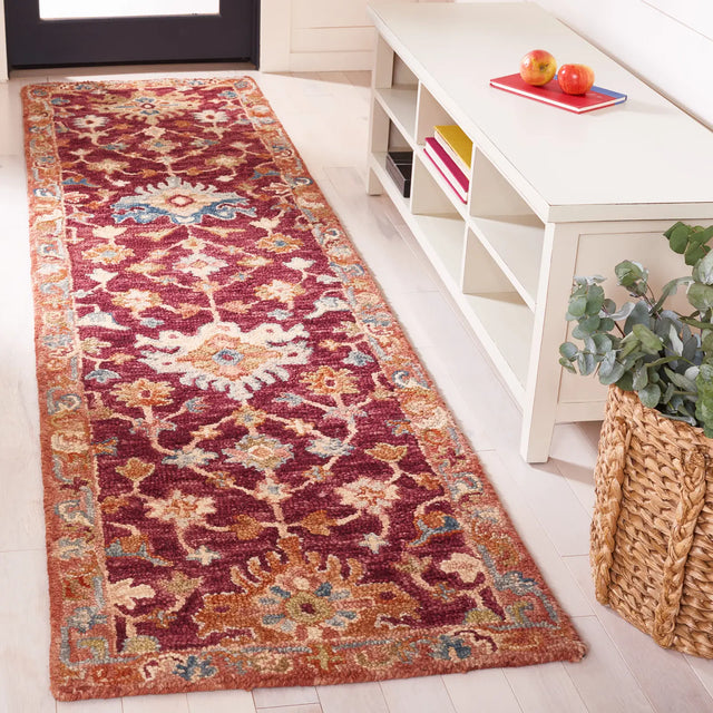 Safavieh Aspen 2'-3" x 9'-0" Rug in Red / Pink