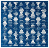 Safavieh Tulum 6'-7" x 6'-7" Rug in Navy / Ivory