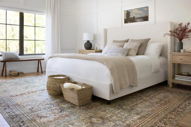 Loloi Layla Lay-03 Olive / Charcoal Rugs - room scene 1 horizontal