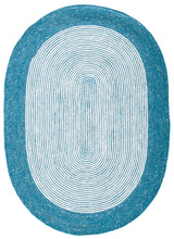 Safavieh Braided 5'-0" x 7'-0" Rug in Teal / Ivory