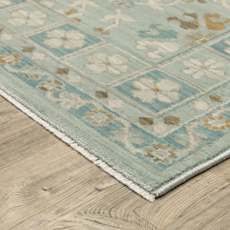 Oriental Weavers Sphinx Maeve MAE14 Grey Rugs - corner detail