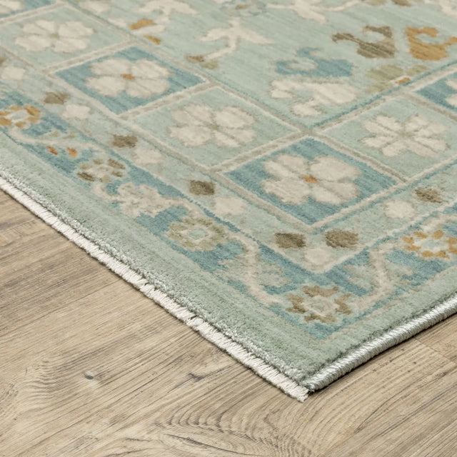 Oriental Weavers Sphinx Maeve MAE14 Grey Rugs - corner detail