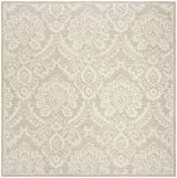 Safavieh Blossom 6'-0" x 6'-0" Rug in Silver / Ivory