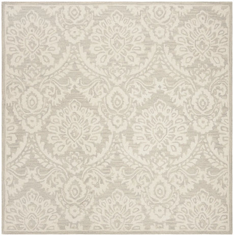 Safavieh Blossom 6'-0" x 6'-0" Rug in Silver / Ivory