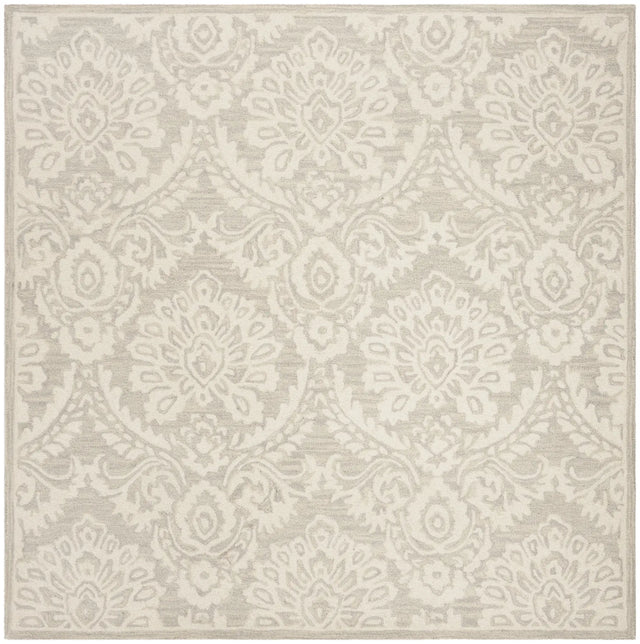 Safavieh Blossom 6'-0" x 6'-0" Rug in Silver / Ivory