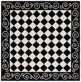 Safavieh Chelsea 6'-0" x 6'-0" Rug in Black / Ivory
