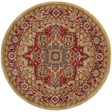Safavieh Mahal 5'-1" x 5'-1" Rug in Red / Natural
