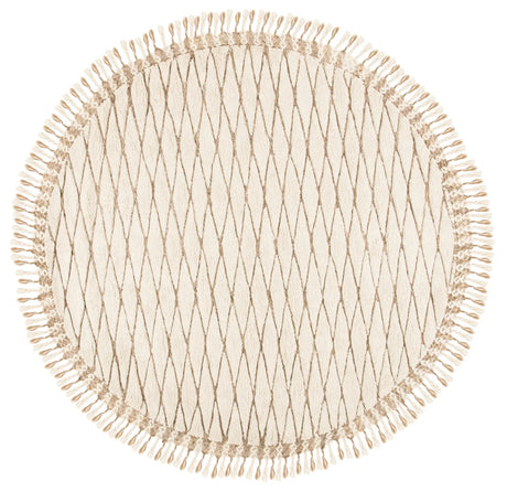 Safavieh Casablanca 7'-0" x 7'-0" Rug in Ivory / Brown