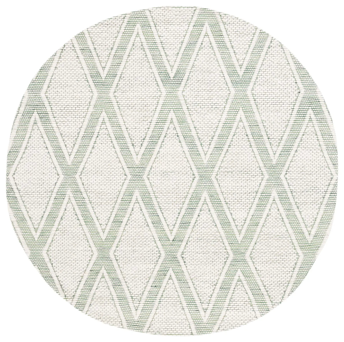 Safavieh Marbella 6'-0" x 6'-0" Rug in Green / Ivory