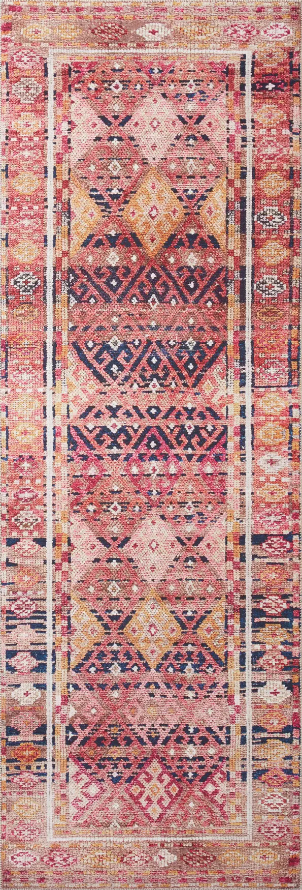 Loloi Layla Lay-15 Magenta/Multi Rugs - runner flat