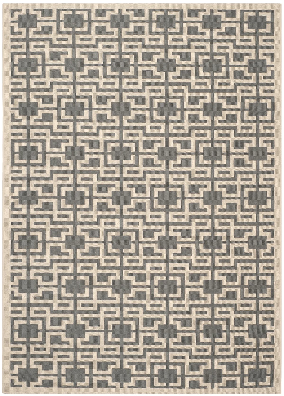 Safavieh Martha Stewart 4'-0" x 5'-7" Rug in Anthracite / Beige