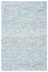 Safavieh Micro-Loop 4'-0" x 6'-0" Rug in Light Blue / Ivory