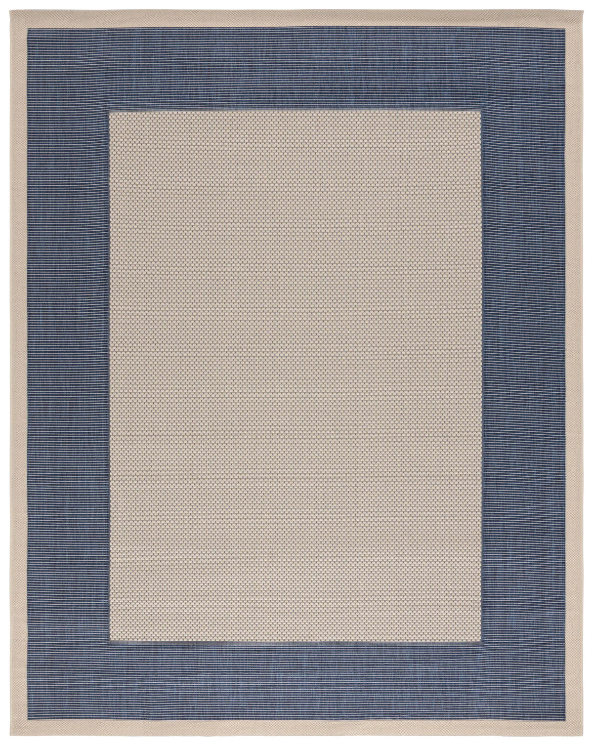 Safavieh Courtyard 10'-0" x 14'-0" Rug in Beige / Navy