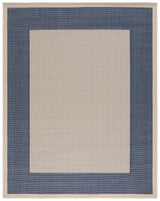Safavieh Courtyard 10'-0" x 14'-0" Rug in Beige / Navy
