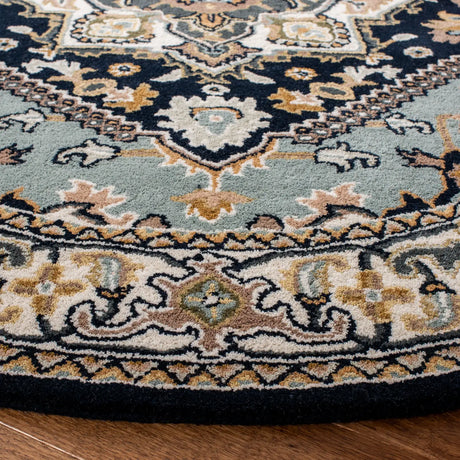 Safavieh Heritage 6'-0" x 6'-0" Rug in Navy / Ivory